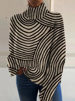 Sienna | Hand-Drawn Line Turtleneck