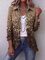 Rita | Leopard Print Ruffled Jacket